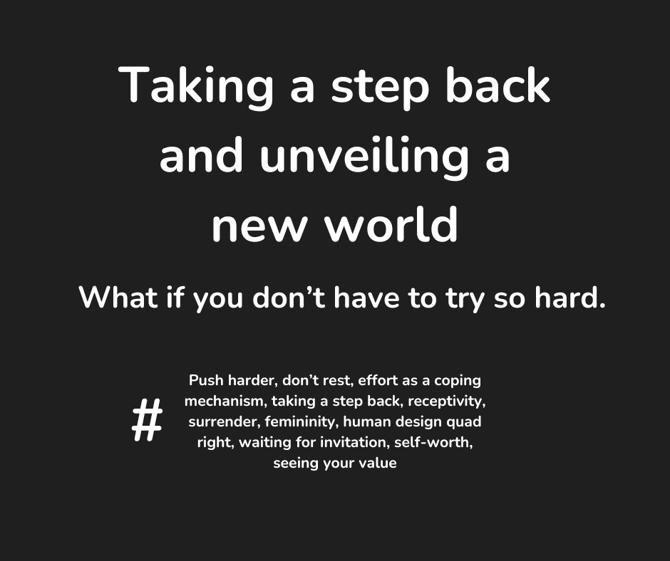 Taking a step back and unveiling a new&nbsp;world