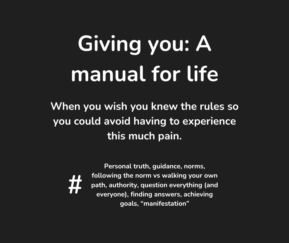Giving you: A manual for&nbsp;life