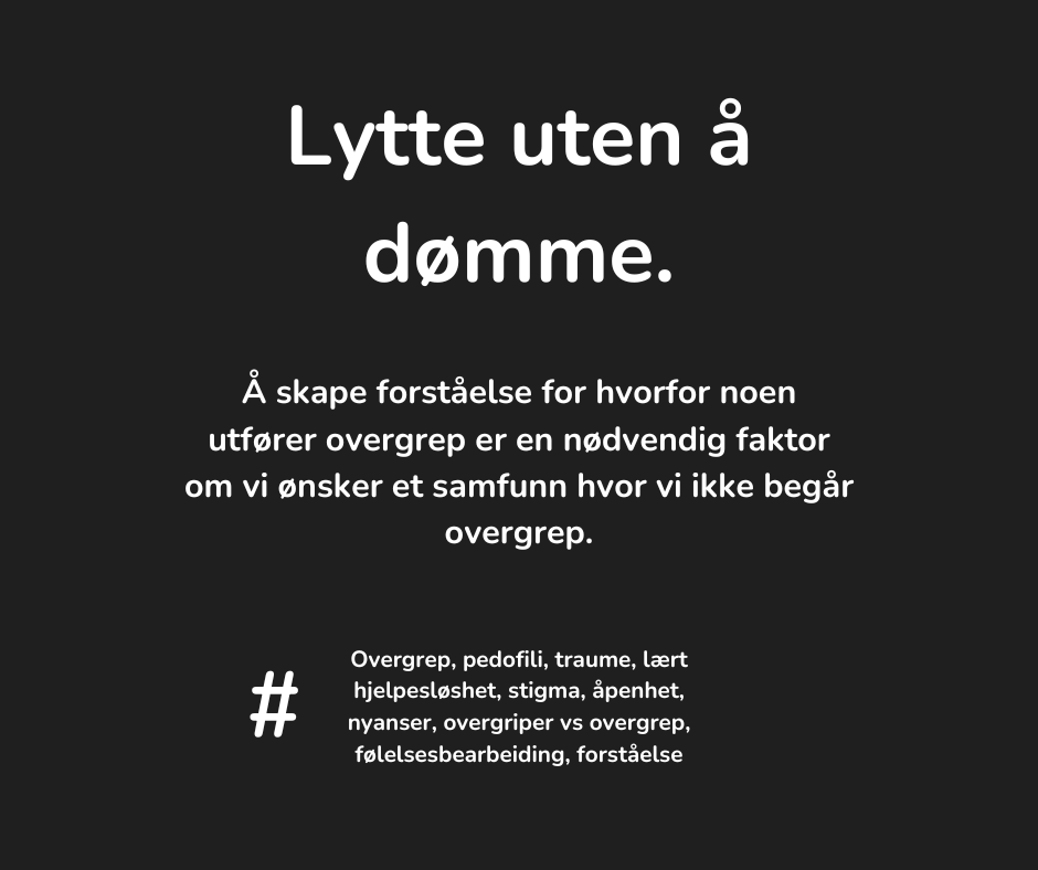 Lytte uten å&nbsp;dømme