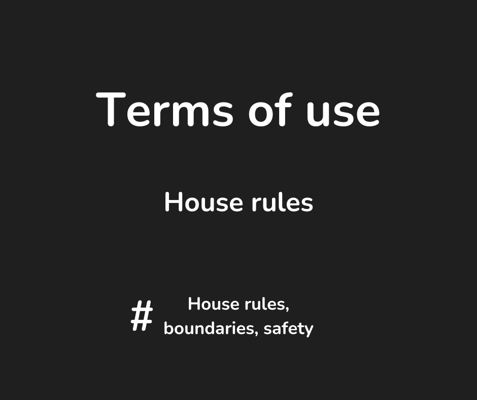 Terms and conditions